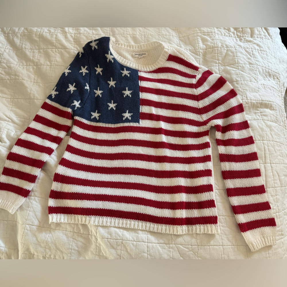 Grayson Threads USA Flag Sweater Size Small